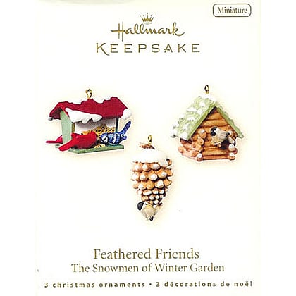 2007 Feathered Friends, Snowmen of Winter Garden, Miniature
