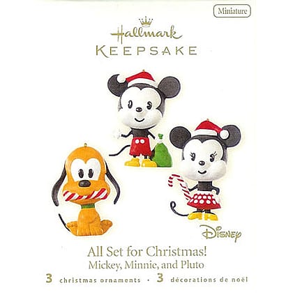 2008 All Set For Christmas!, Mickey, Minnie, Pluto, Miniature
